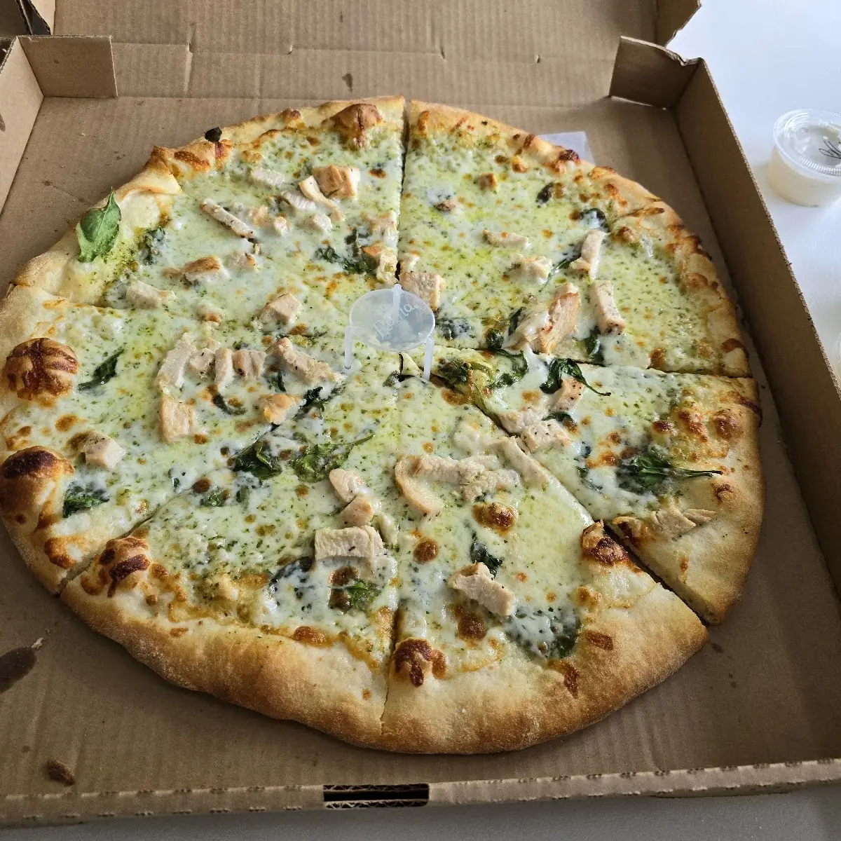 Large Chicken & Pesto Pizza