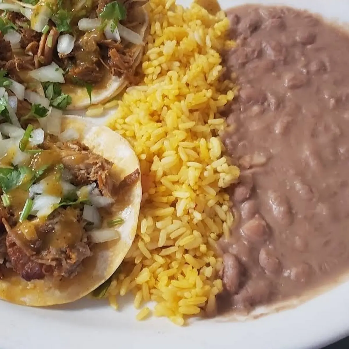 PN 4 Taco 1 with Rice & Beans