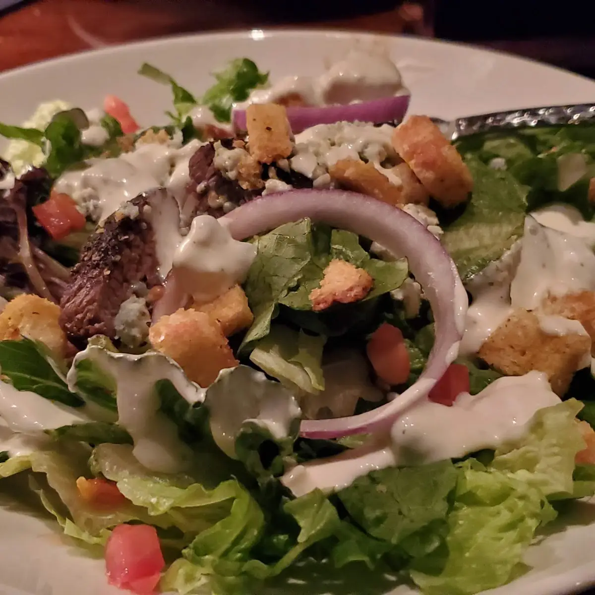 Side Salad with Bleu Cheese Dressing