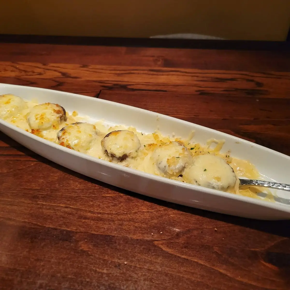 White Cheddar Stuffed Mushrooms
