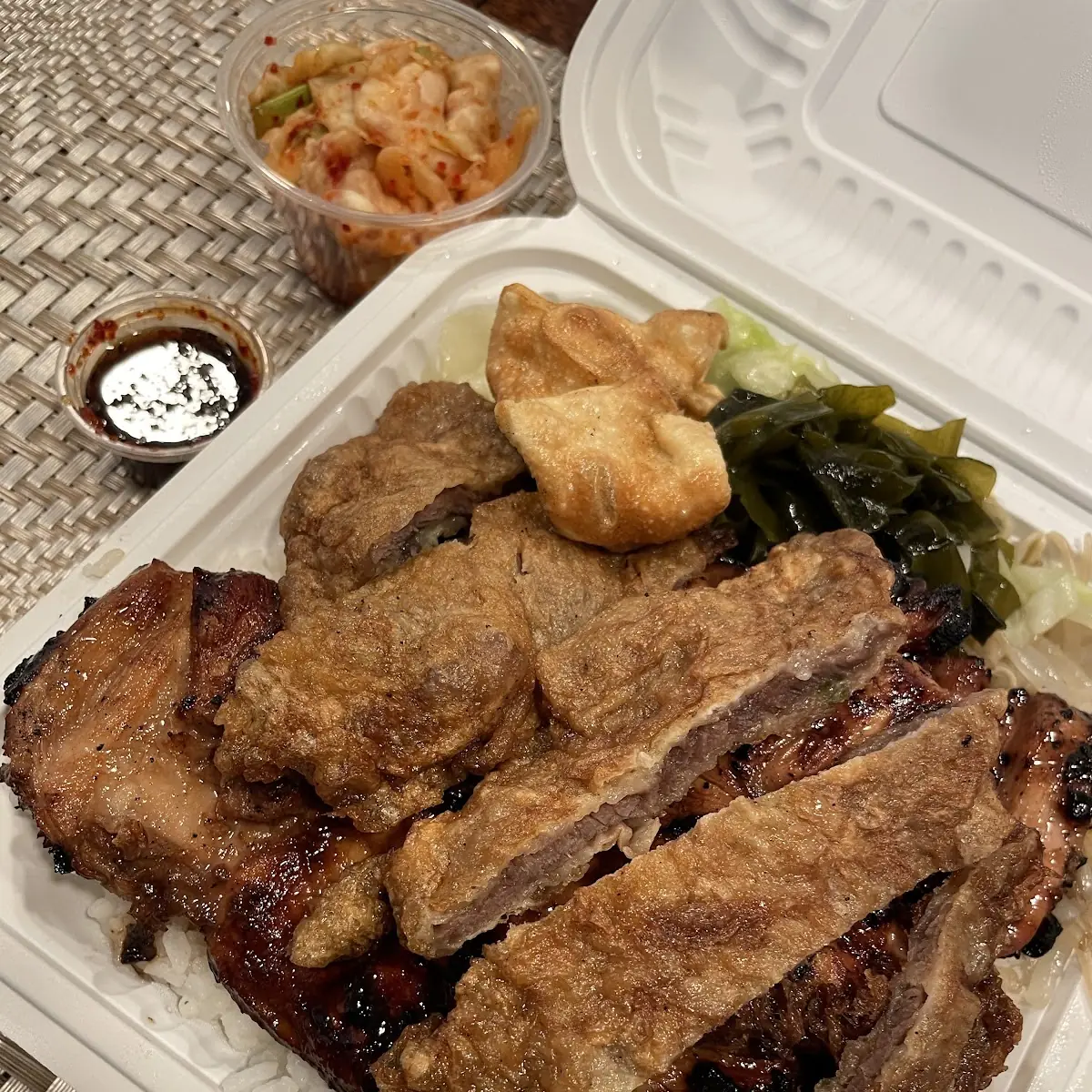 Meat Jun and BBQ Chicken Plate
