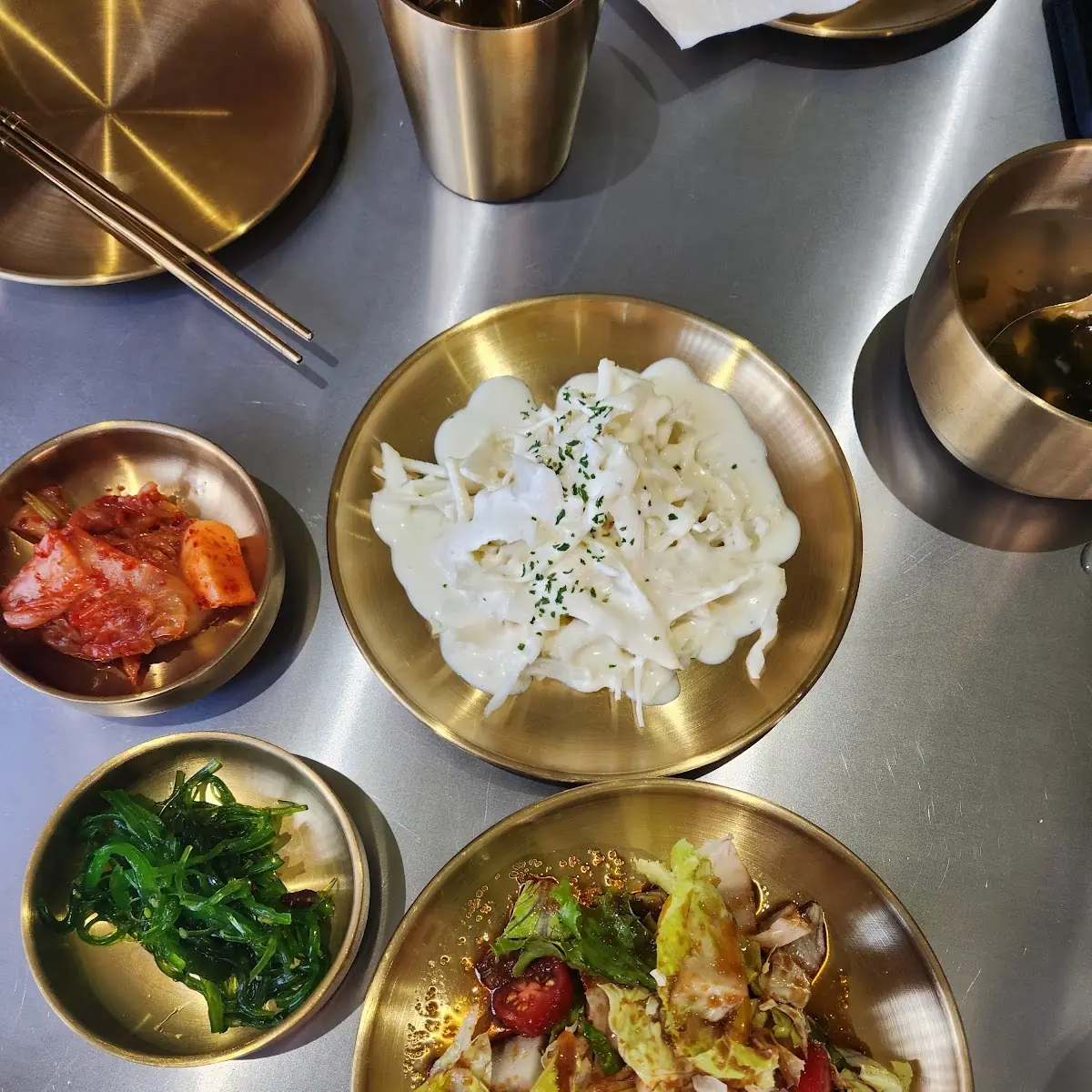 House Salad and Potato Salad, 대박집.윈저DAEBAK JIB RESTAURANT