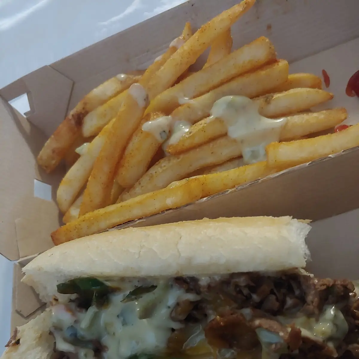Philly Cheese Steak with Mushrooms and Onions