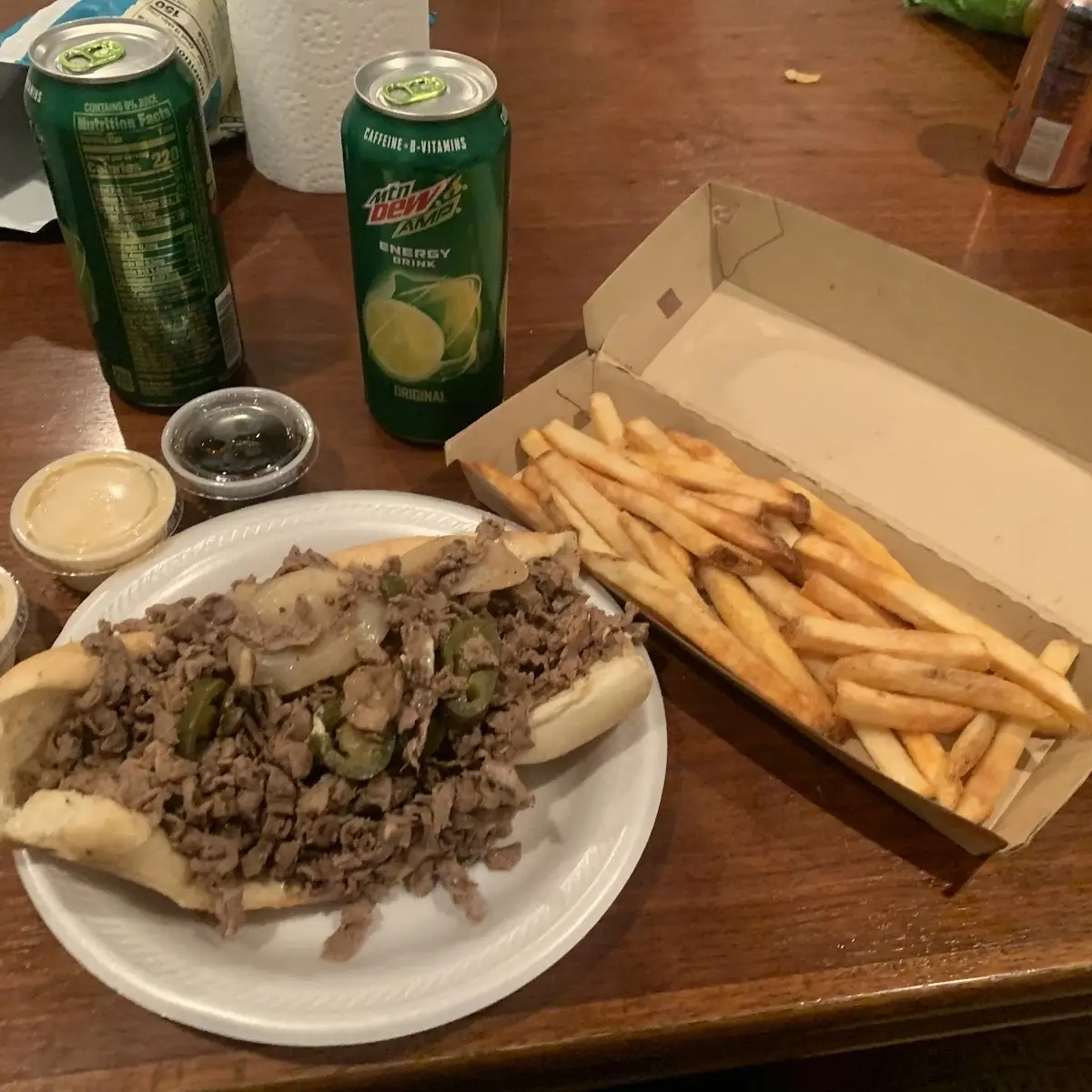 Steak Sandwich and Fries