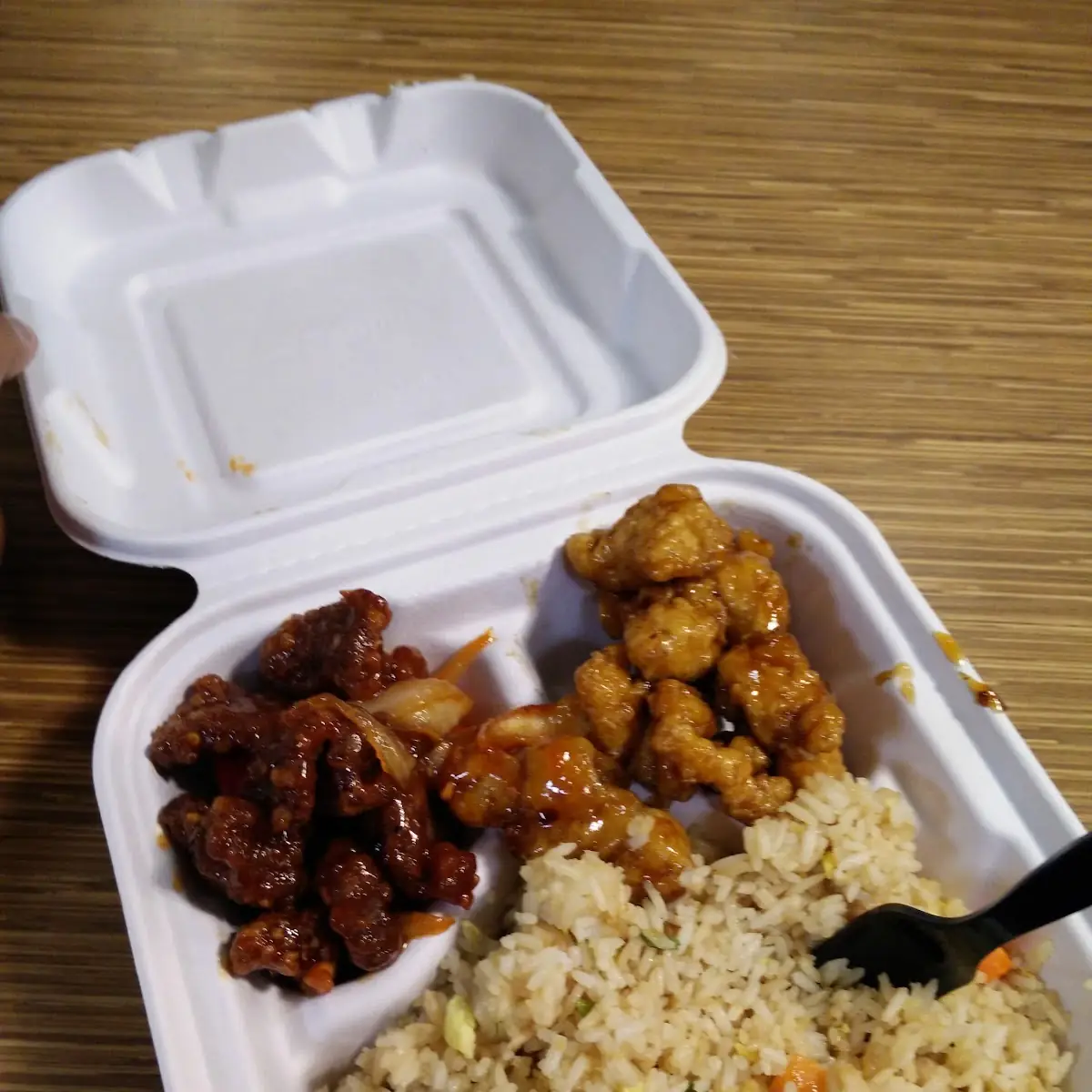 Orange Chicken and Beijing Beef