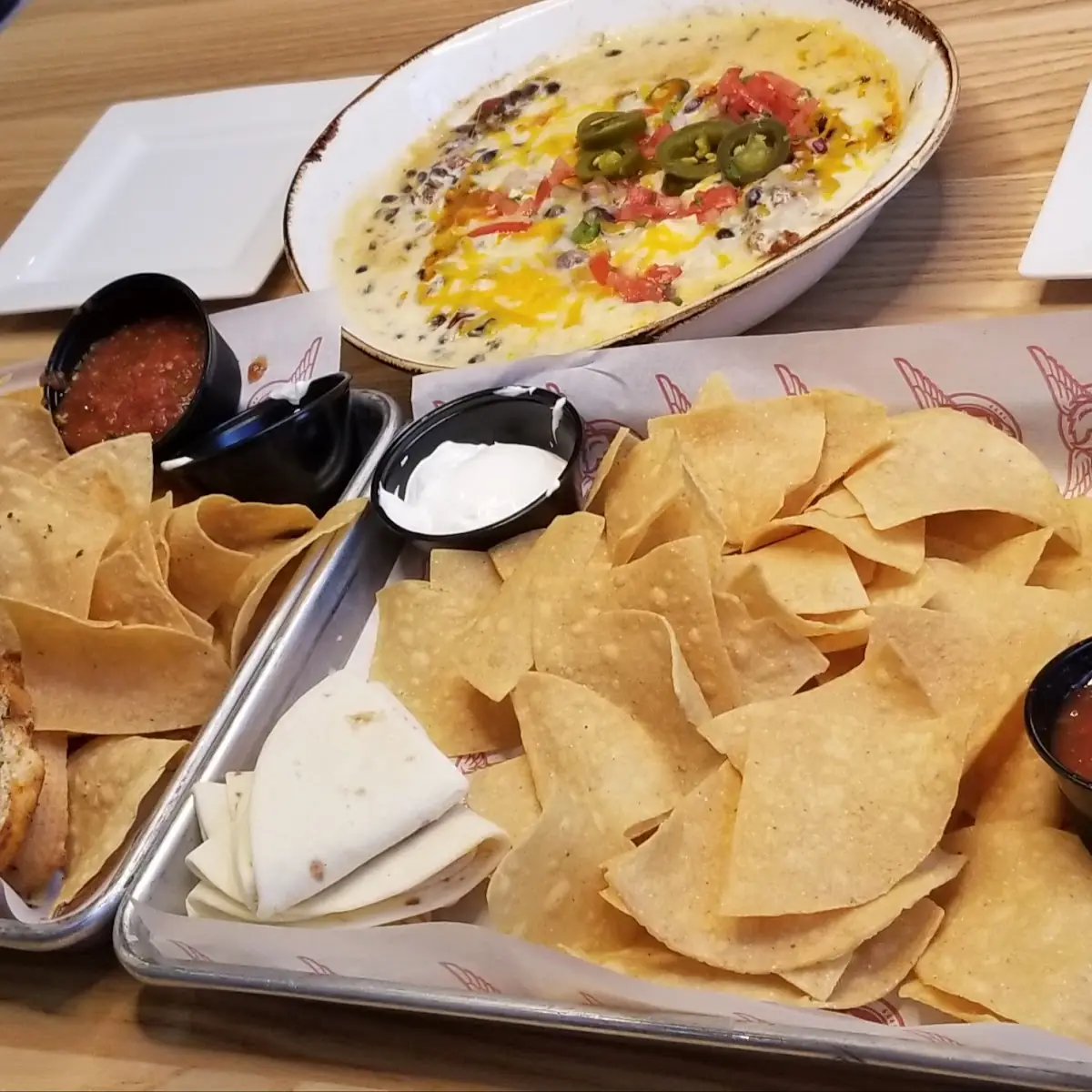 Chips & Queso Platter Serves 8