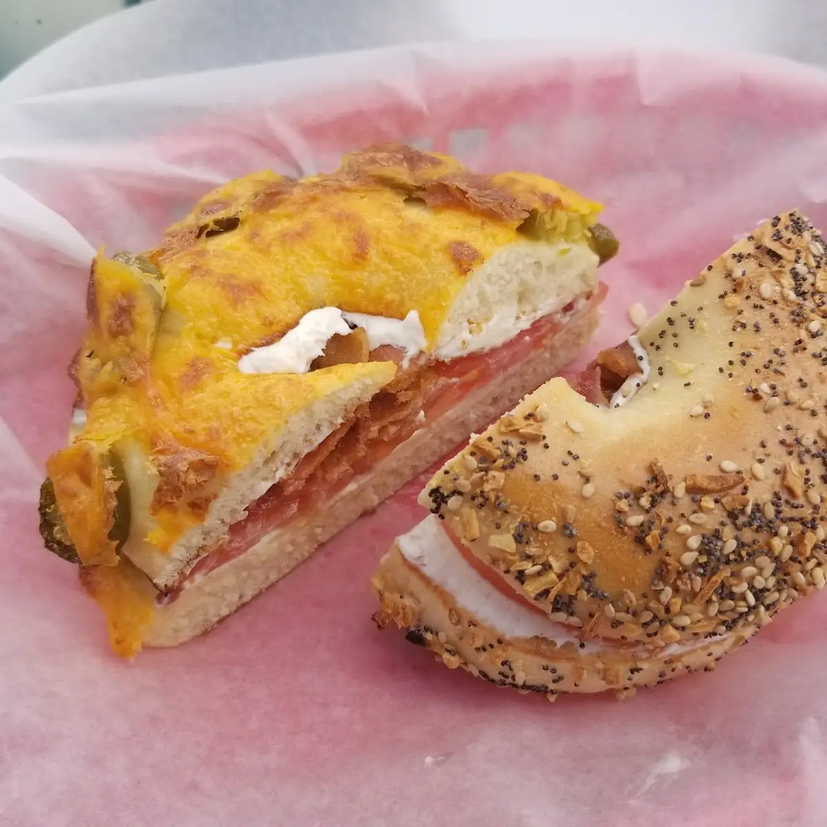 Bacon Tomato Cream Cheese Bagel