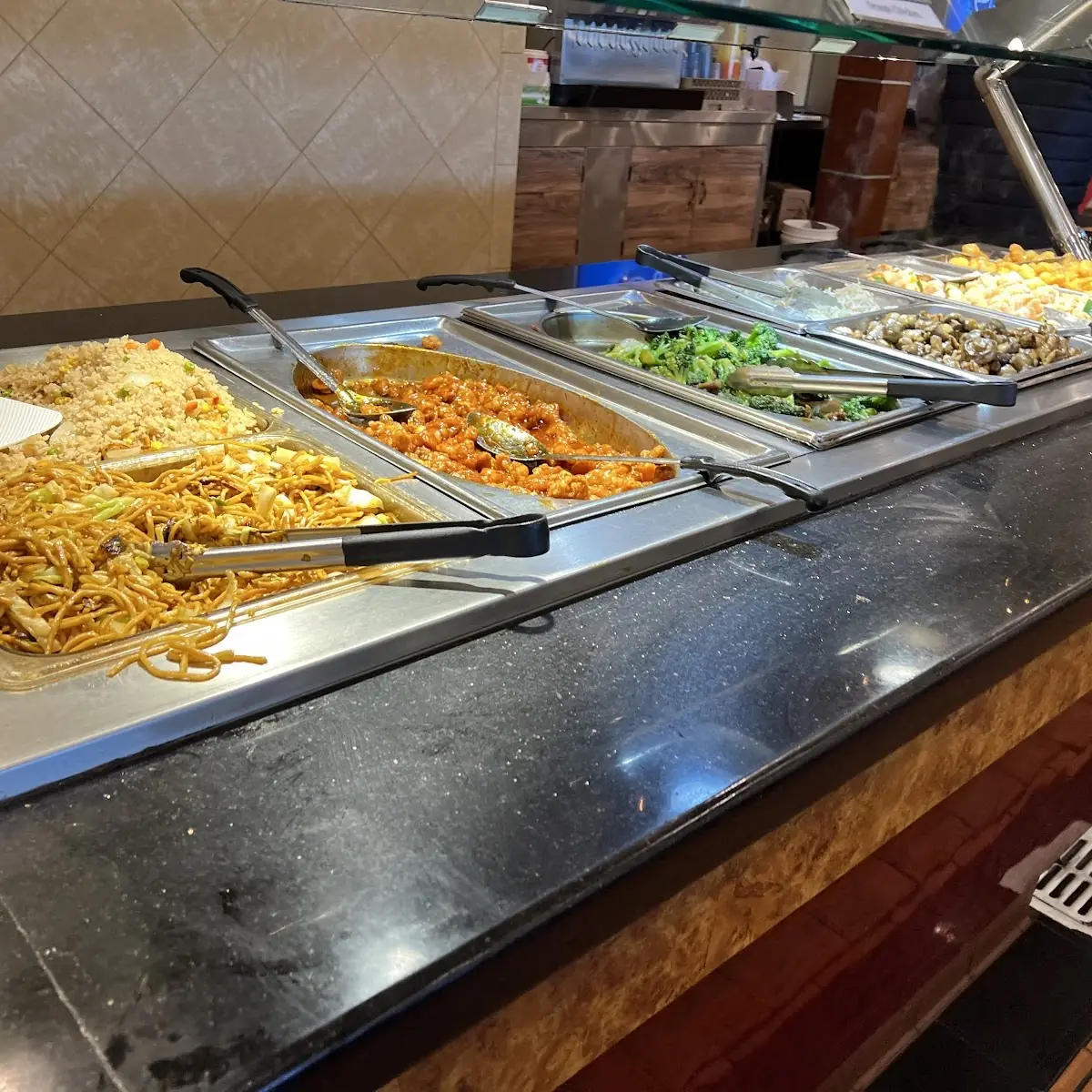 Assorted Chinese Buffet Food