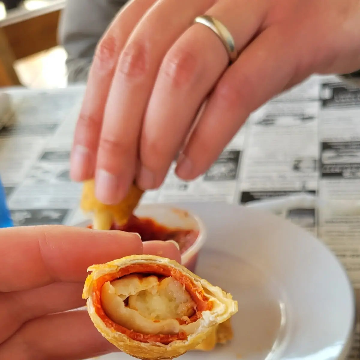 Pizza Egg Roll