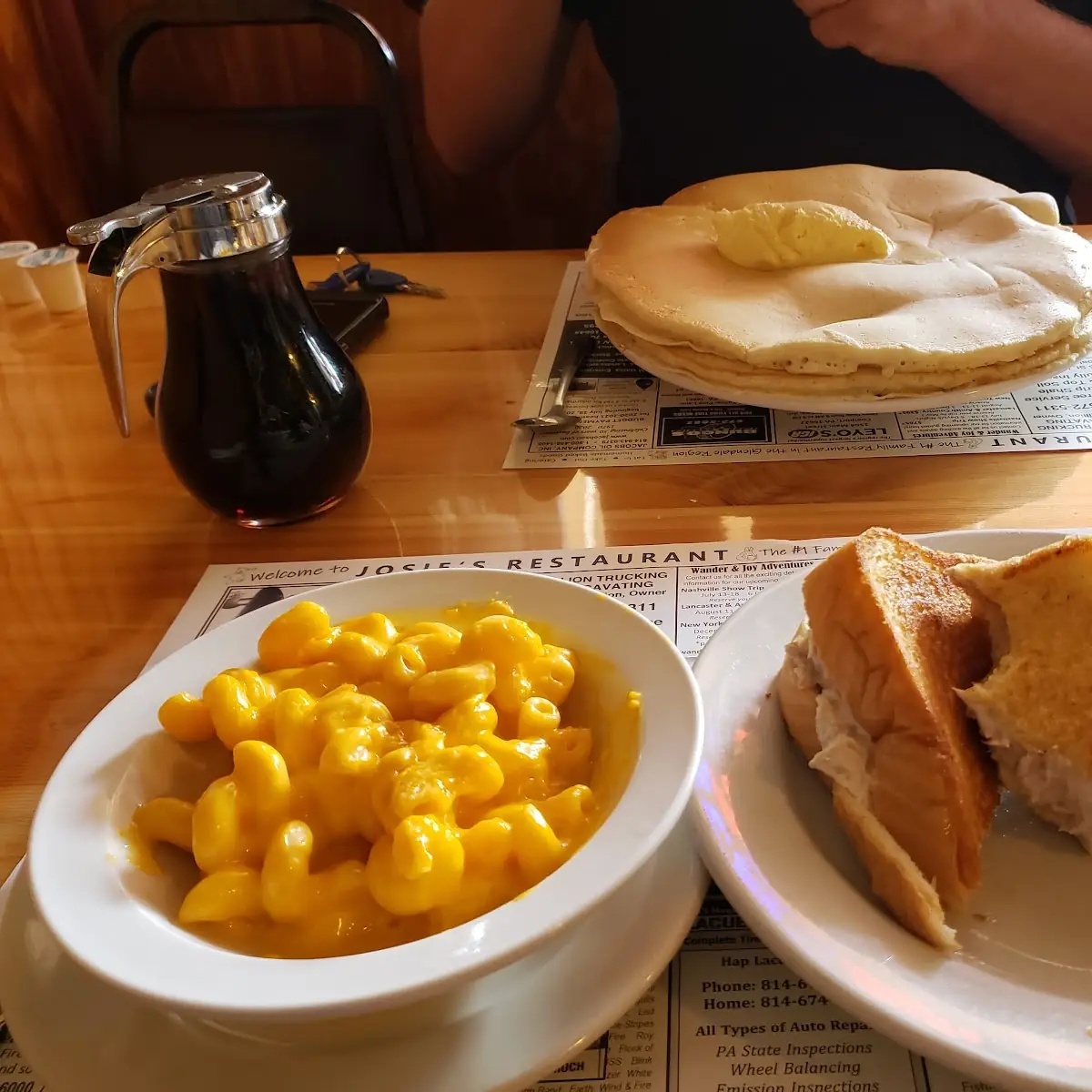 Tuna Melt & Mac and Cheese