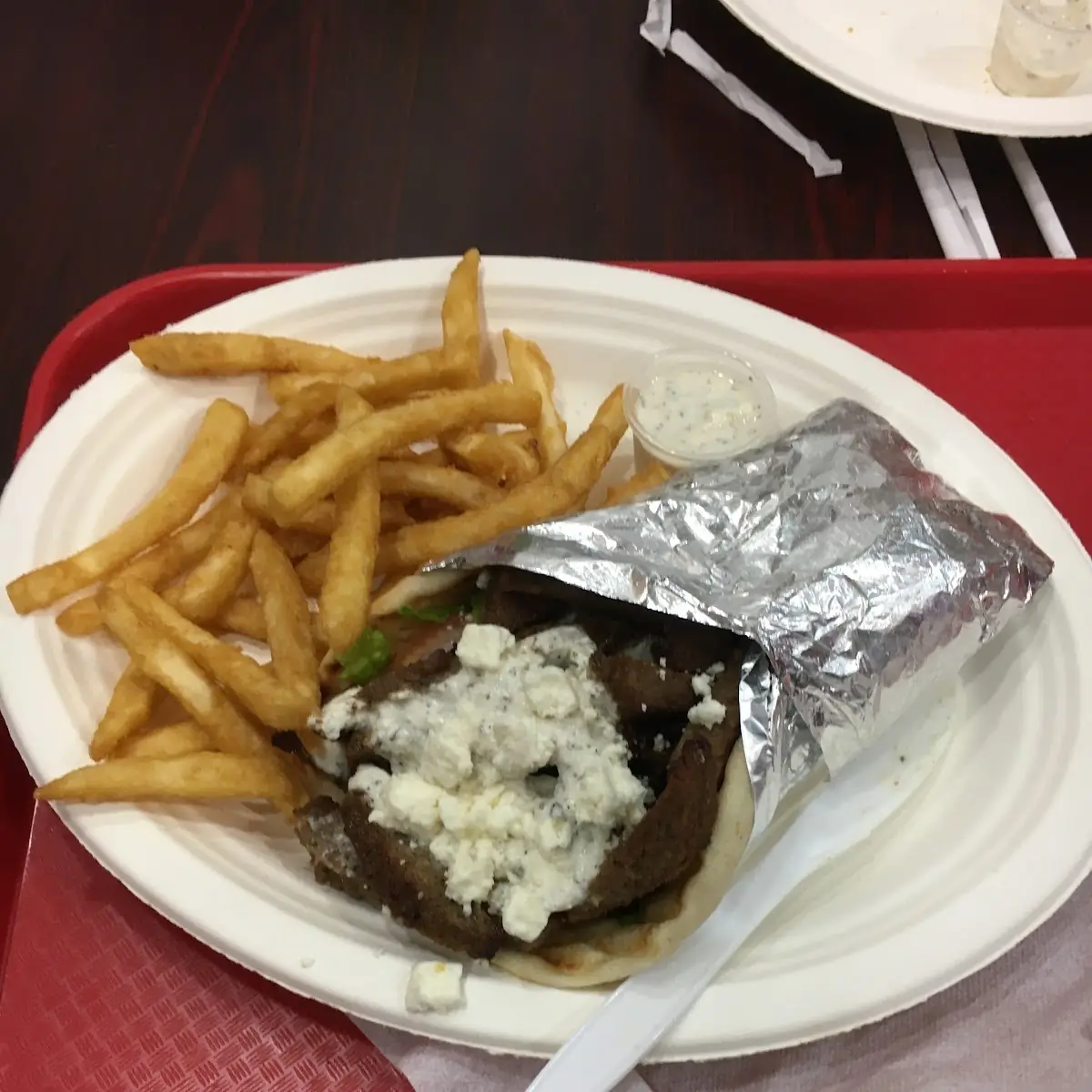 Gyro Sandwich with Side