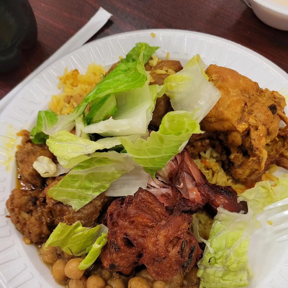 Items from the Buffet Lamb Curry Chicken Curries Basmati Rice w Chicken