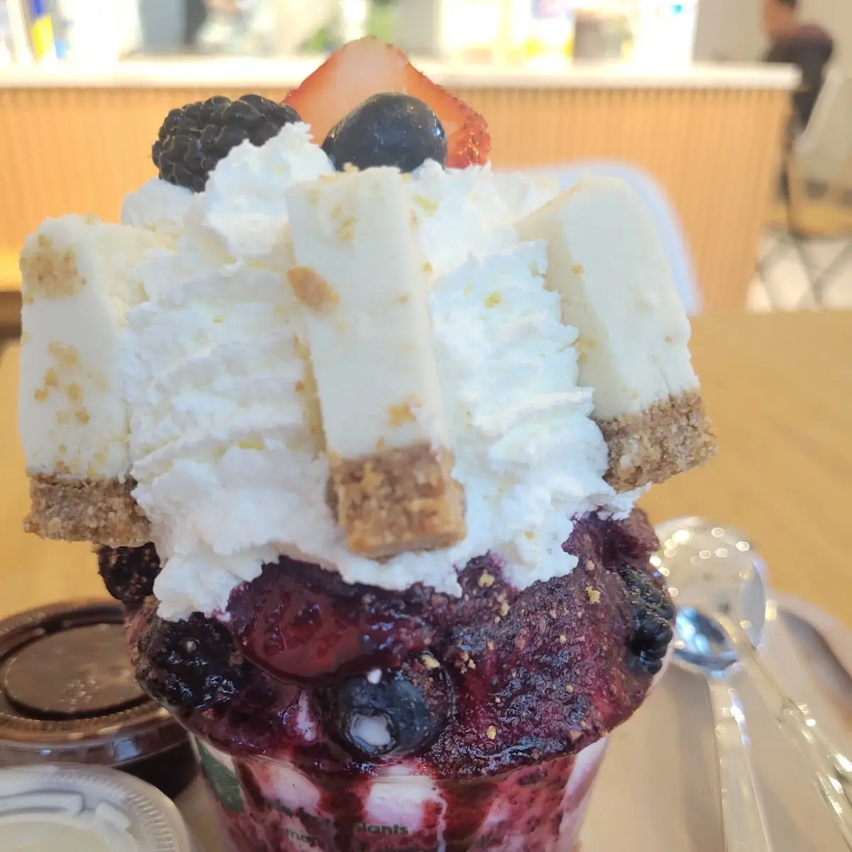 Berry Sundae with Whipped Cream