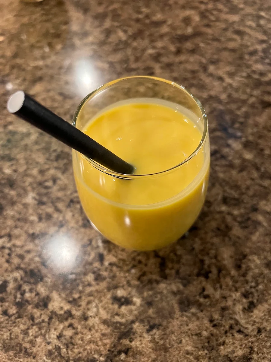 Coconut Rum Mango Lassi, Zyka Elevated Indian Restaurant Banff