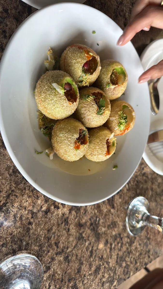 Dahi Puri, Zyka Elevated Indian Restaurant Banff