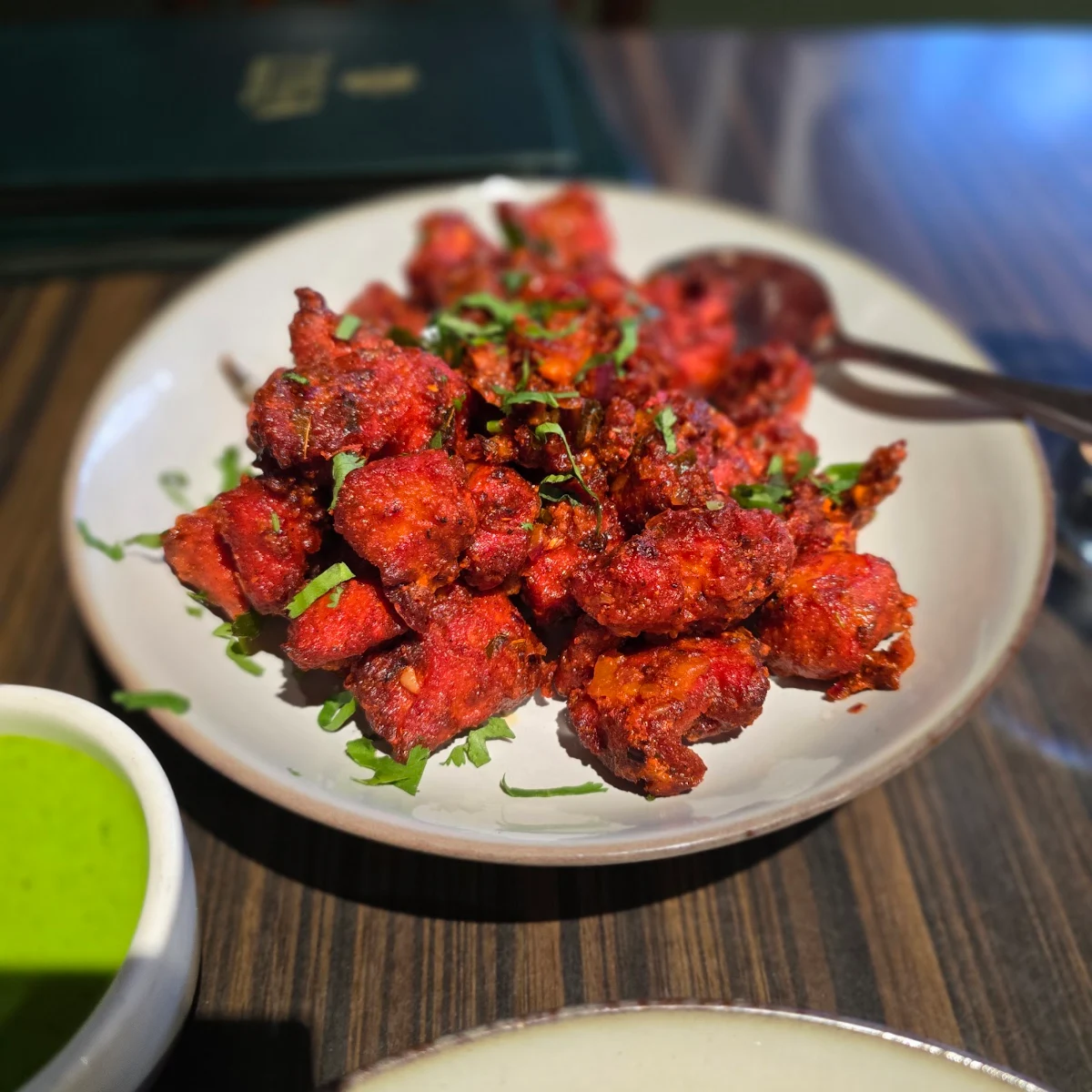 Onion Bhajia, Zyka Elevated Indian Restaurant Banff