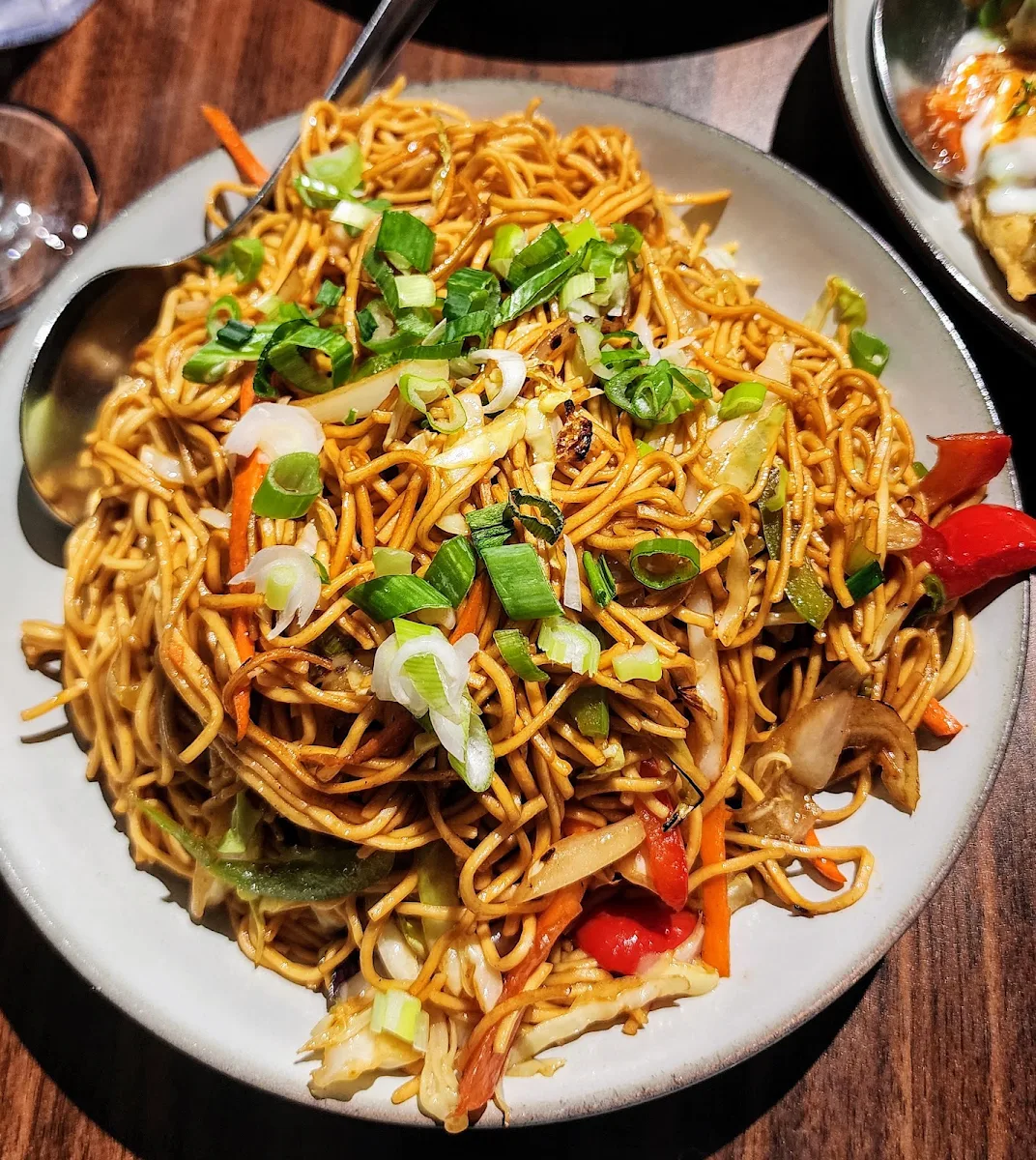 Veg Hakka Noodles, Zyka Elevated Indian Restaurant Banff