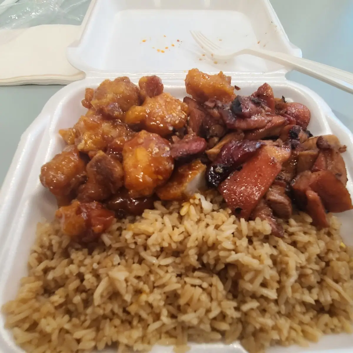 Sesame Chicken Fried Rice
