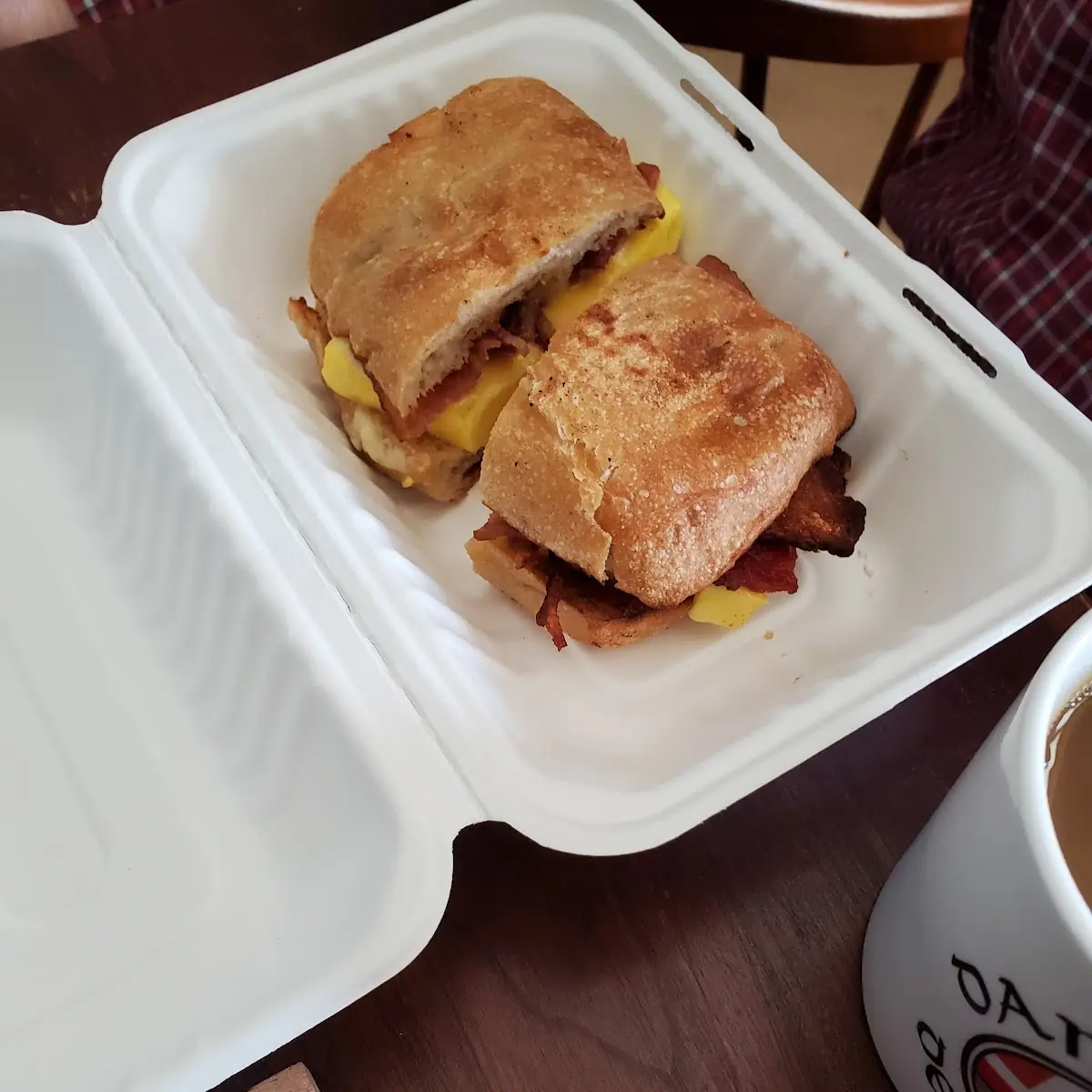 Bacon Egg and Cheese on Ciabatta