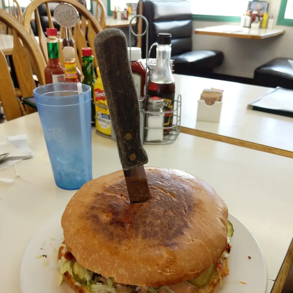 1 Pounder Bleu Explosion Burger