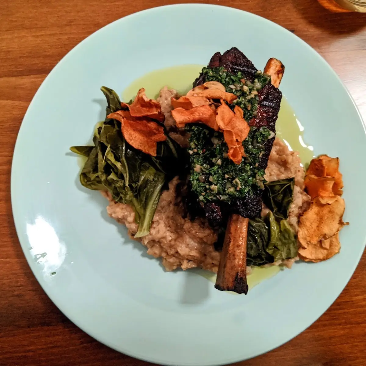 Short Rib with Pickled Greens