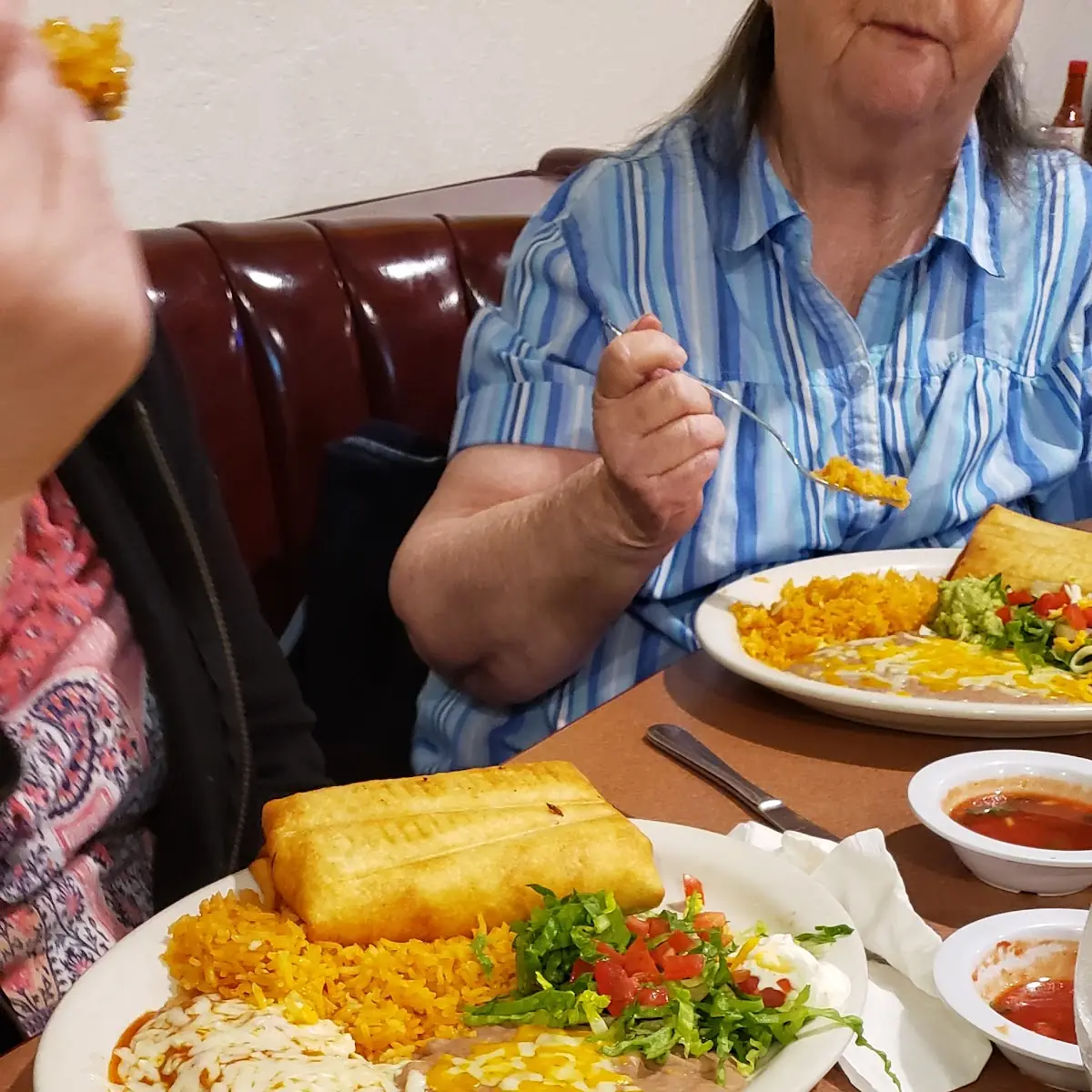 Chimichanga and Chili Relleno