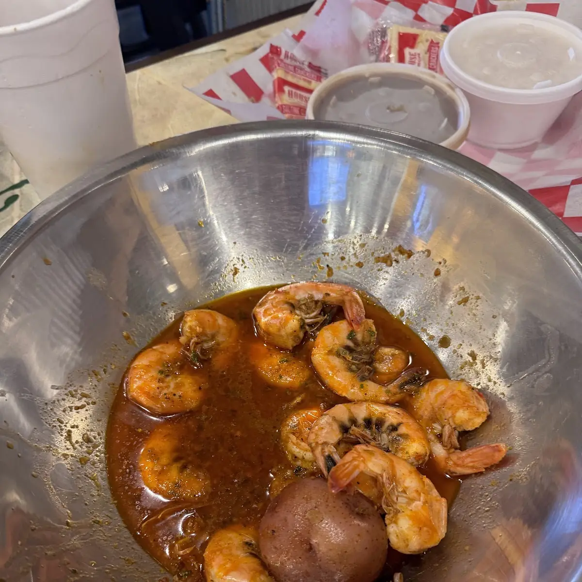 Boiled Shrimp and Potatoes
