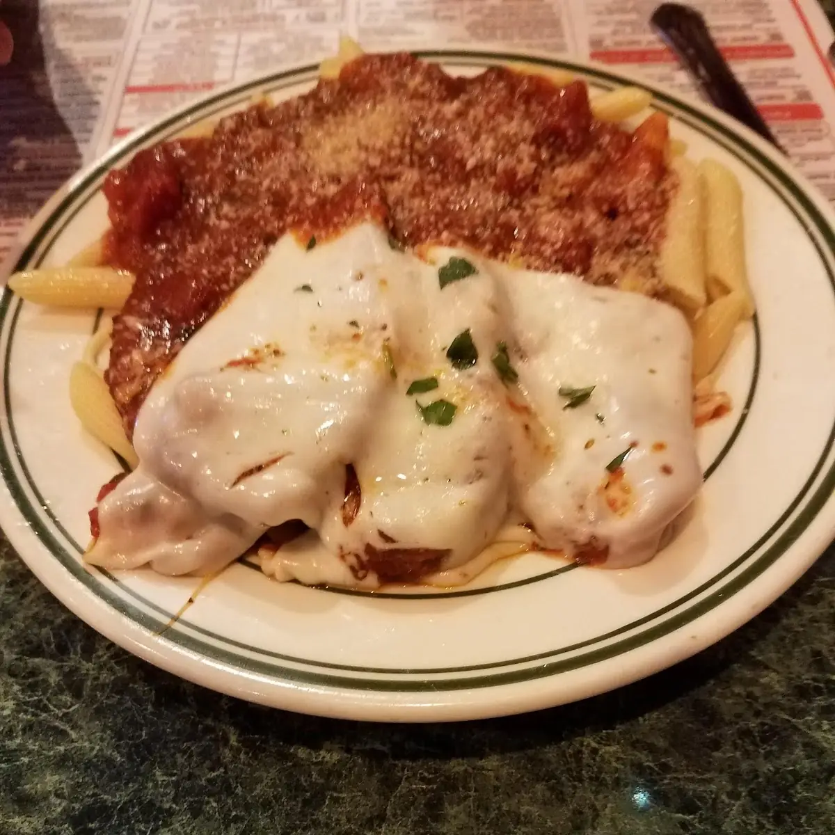 Meatloaf w Penne Pasta
