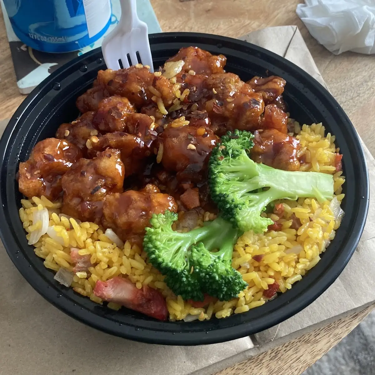 Orange Chicken with Pork Fried Rice
