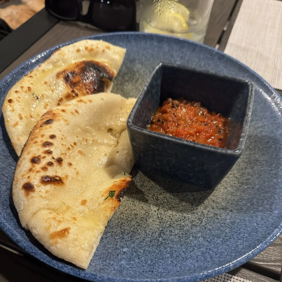 Blue Cheese Naan Bread