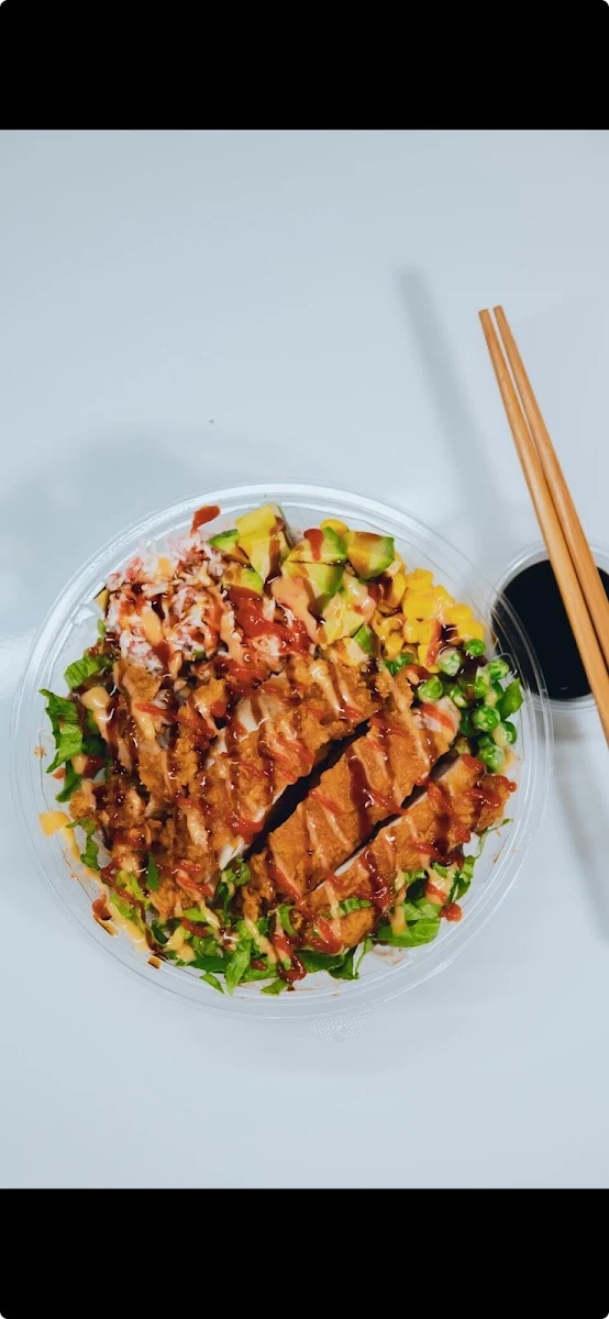 Crispy Chicken Poke Bowl