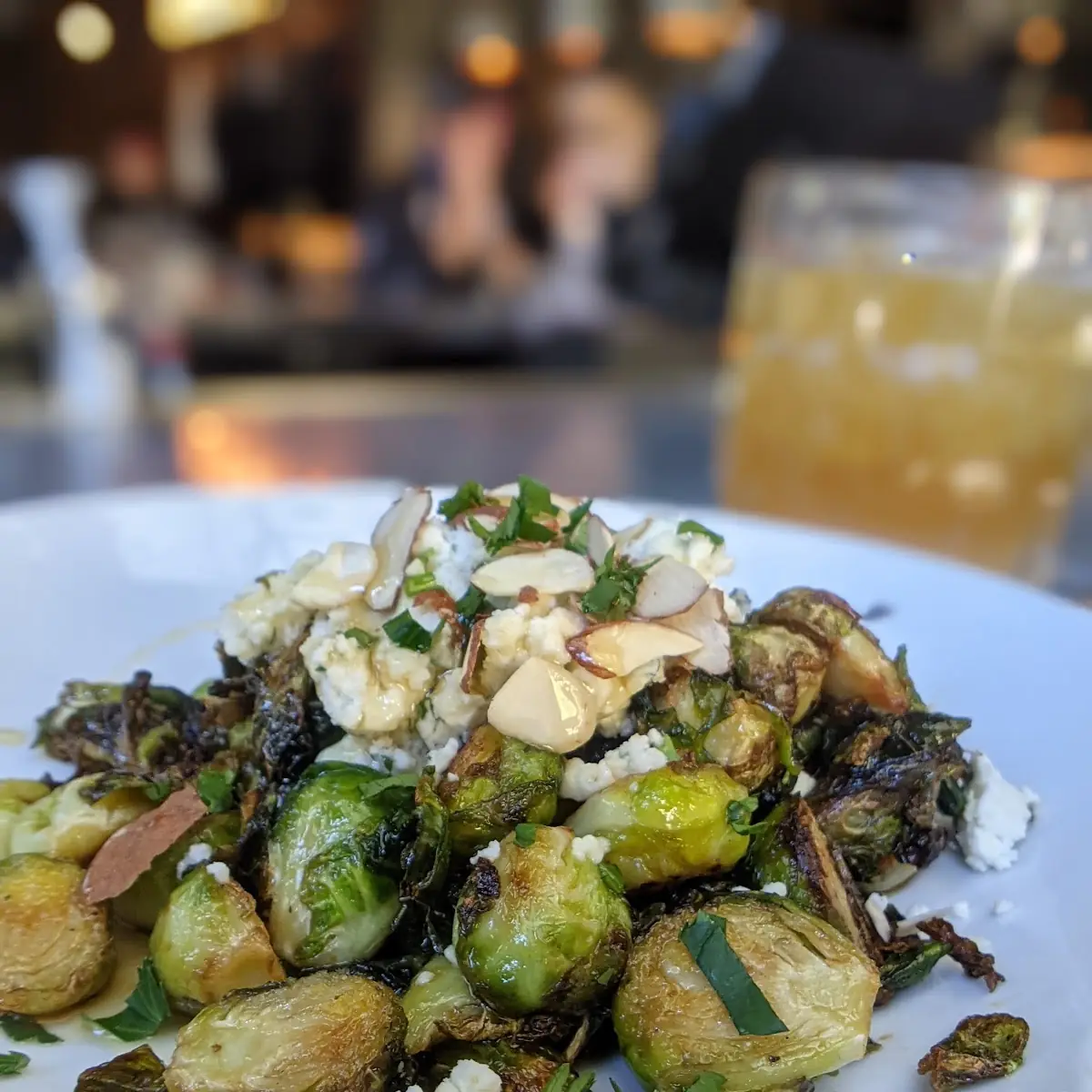 Brussels Sprouts and Goat Cheese Appetizer