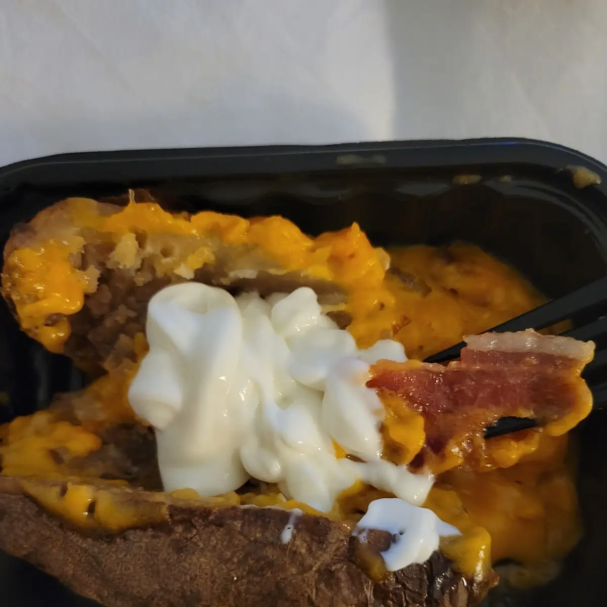 Chili & Cheese Baked Potato
