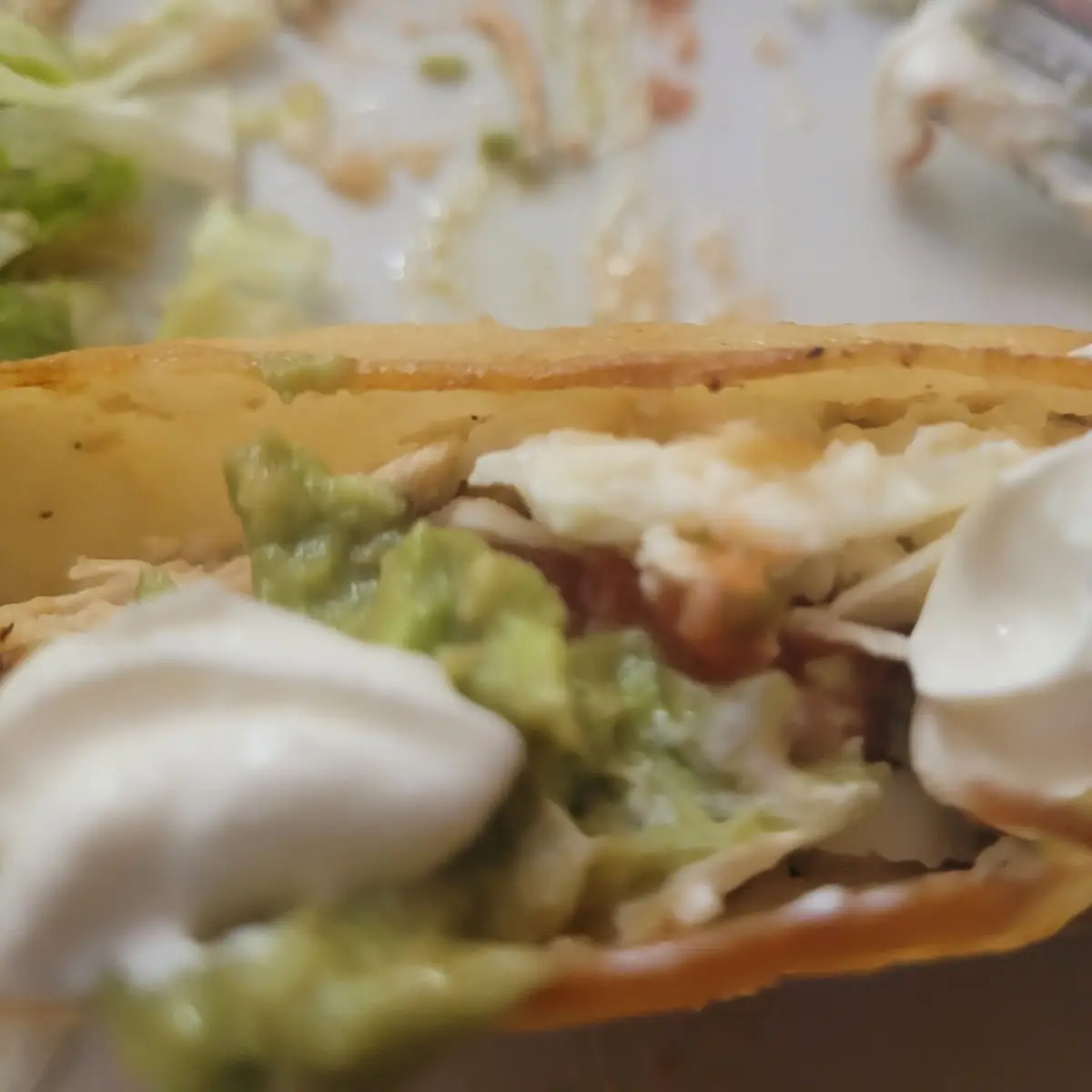 Chicken Taco with Flour Tortilla