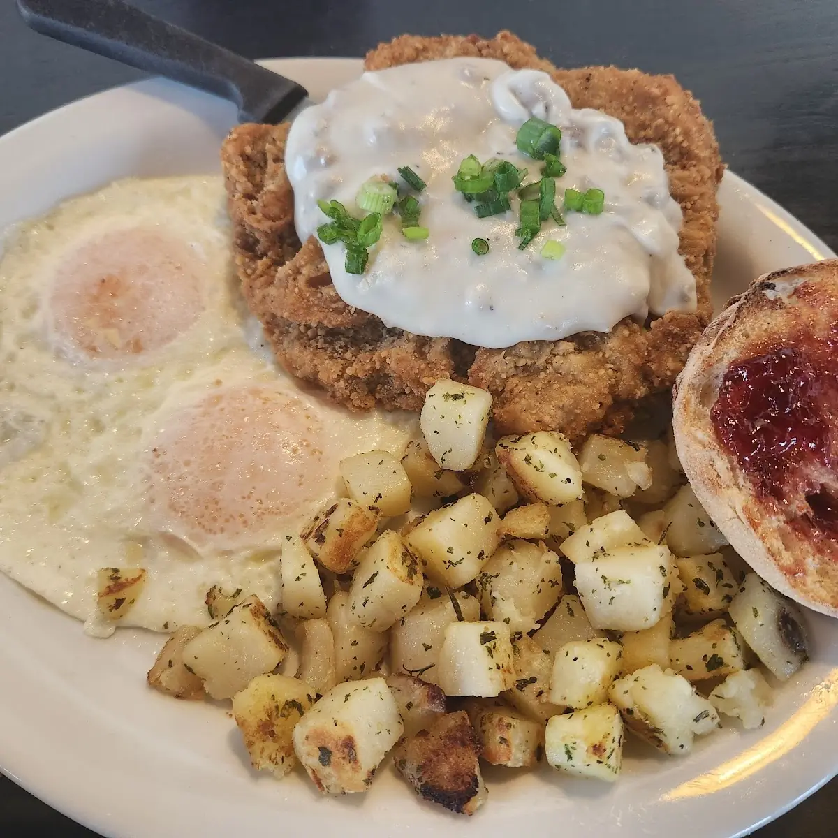 Chicken Fried Steak Breakfast