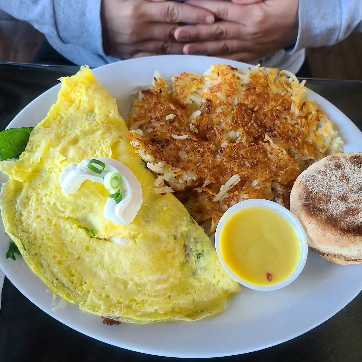 Omelette with English Muffin