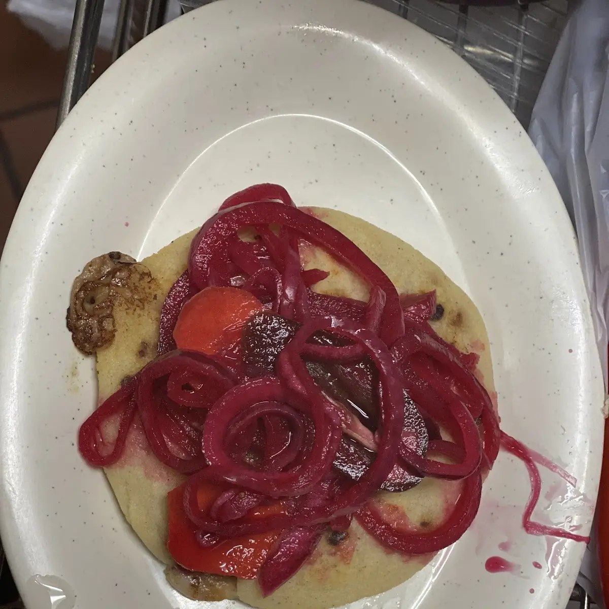 Pupusa Revuelta Con Curtido