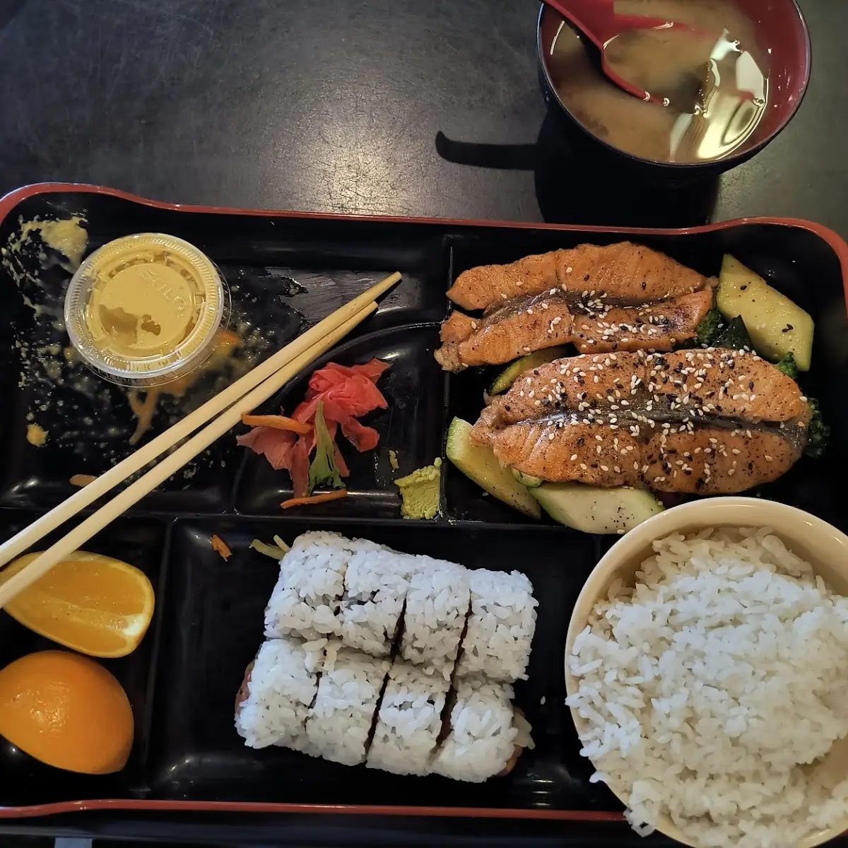 Salmon Bento Box