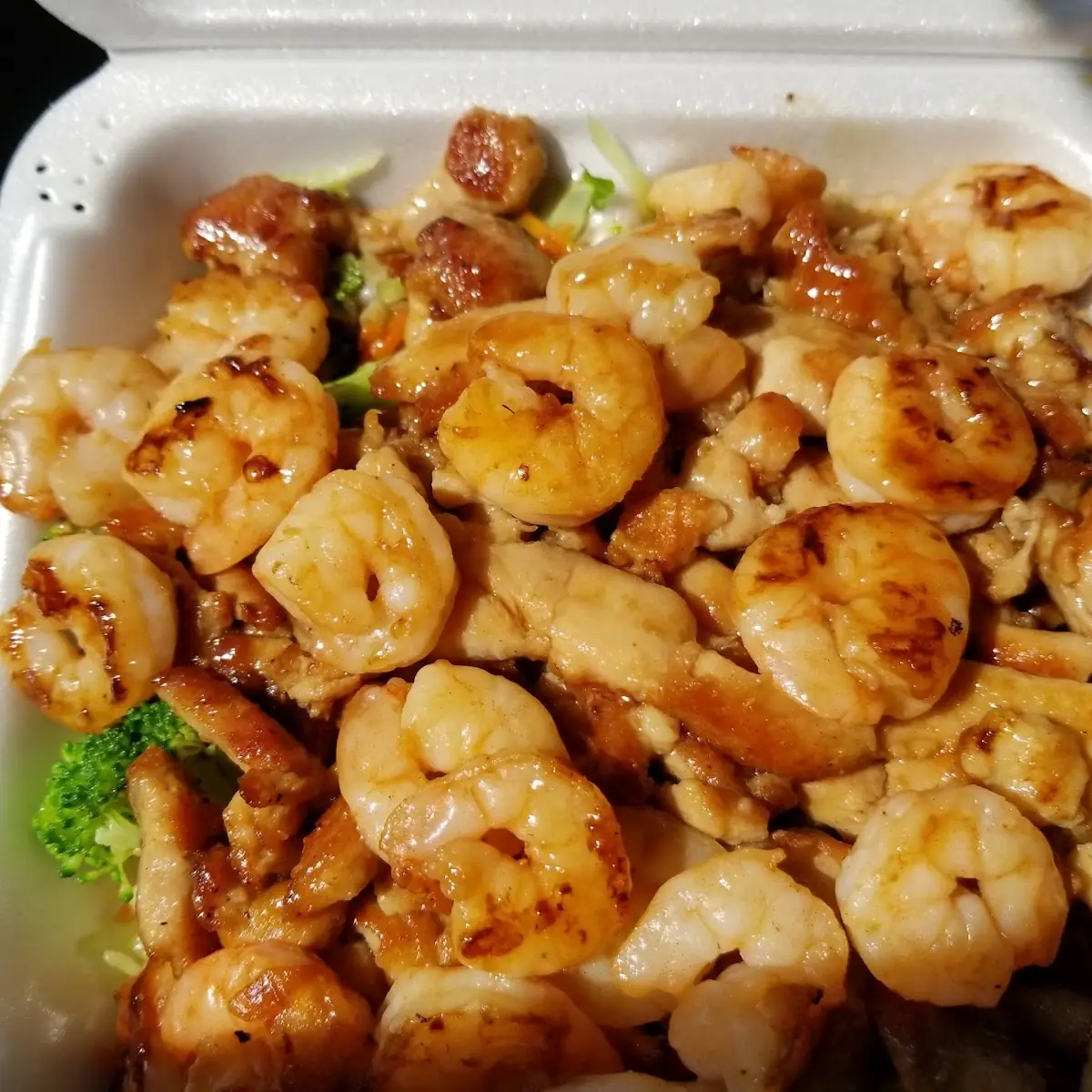 Teriyaki Chicken and Shrimp