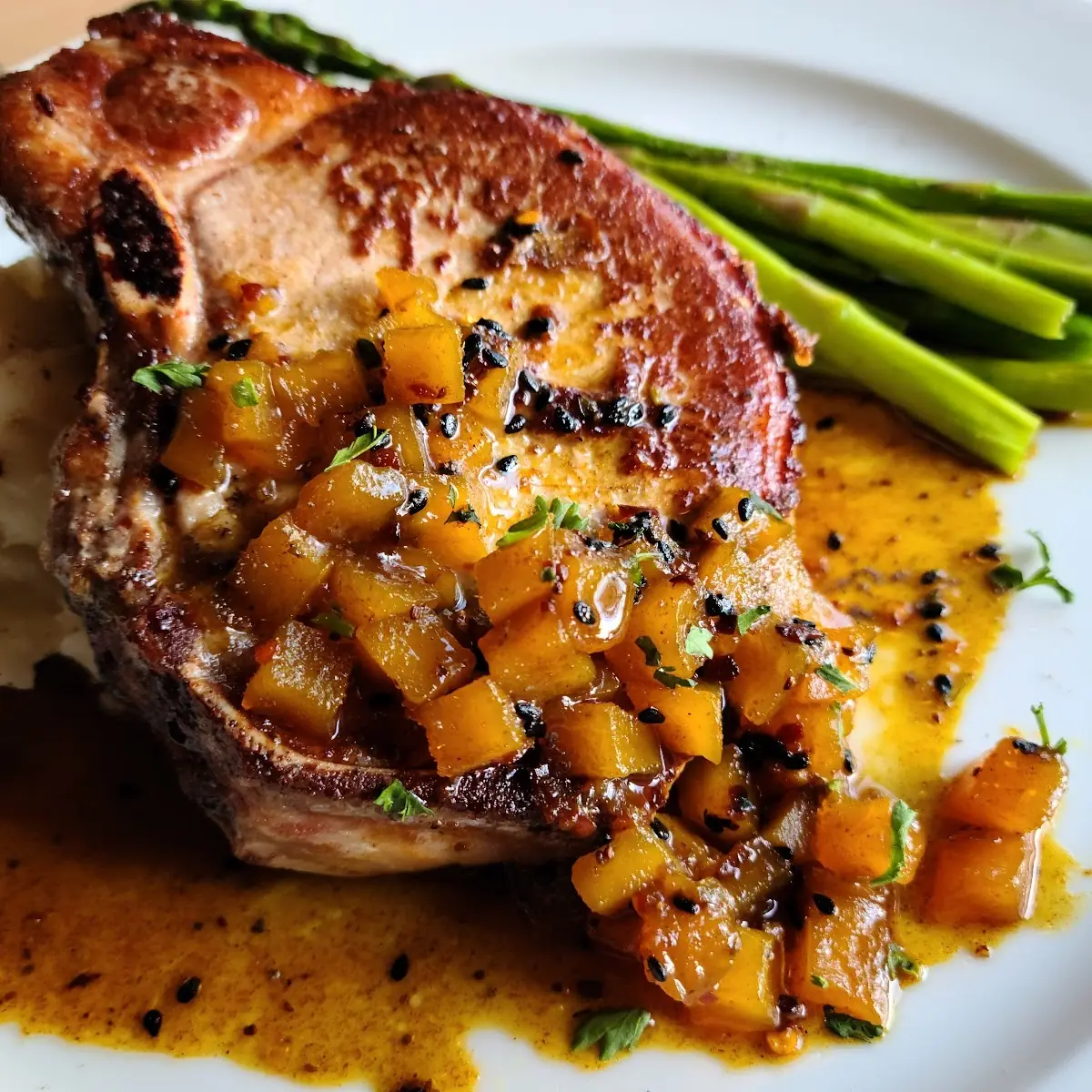 Mango Chutney Pork Chop