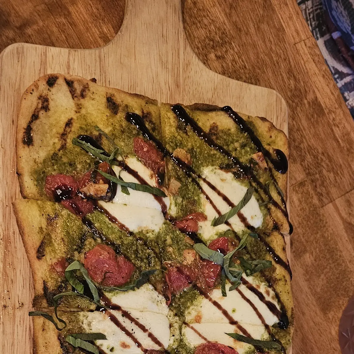 Basil Pesto Flat Bread