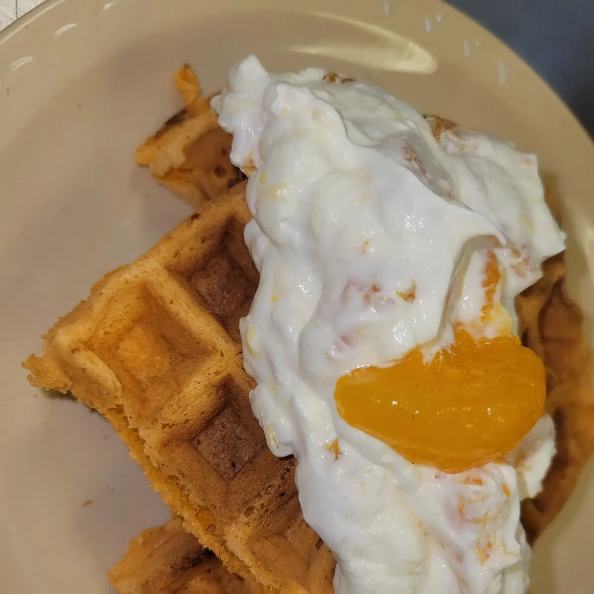 Pumpkin Cheesecake Waffle