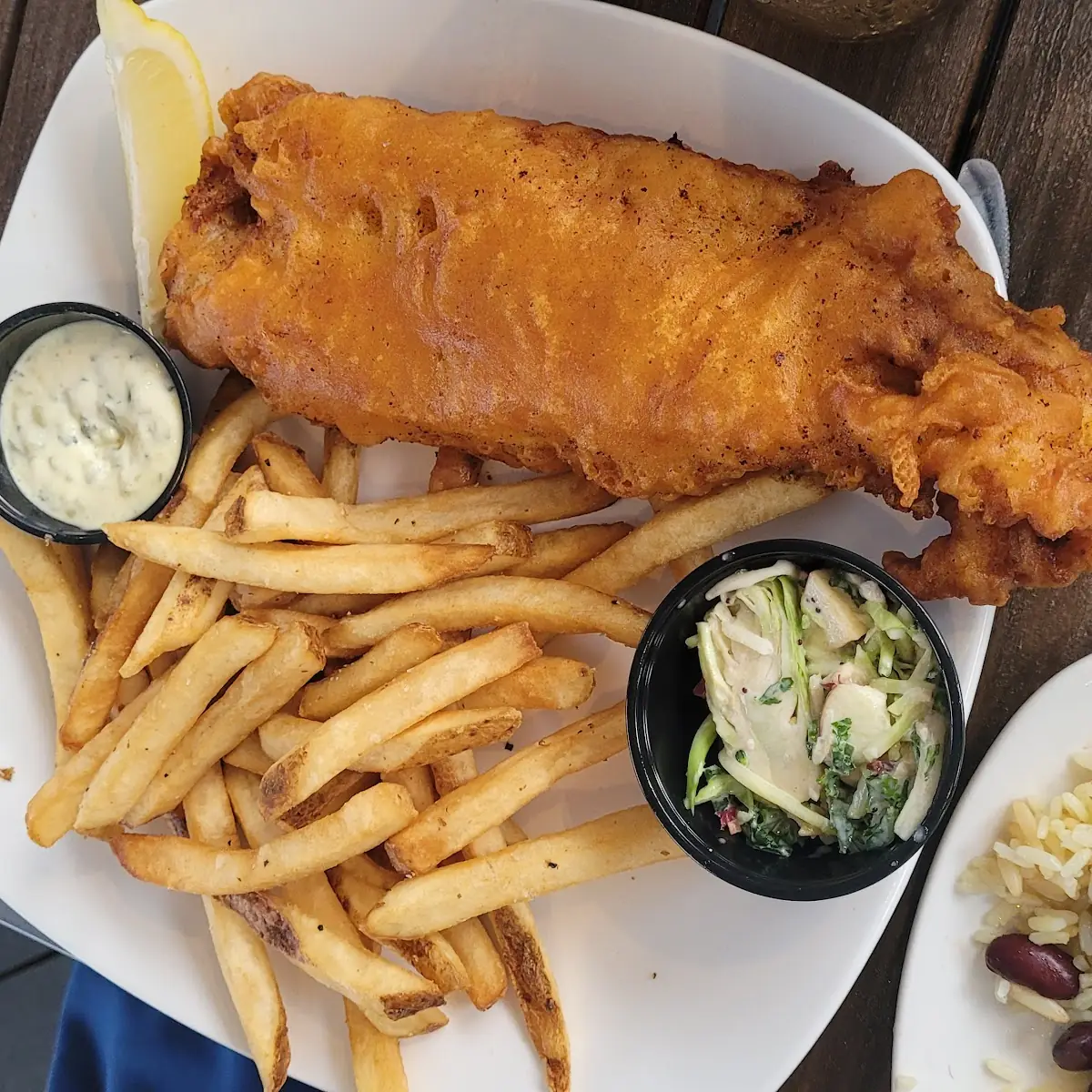 Narragansett Beer Battered Fish & Chips