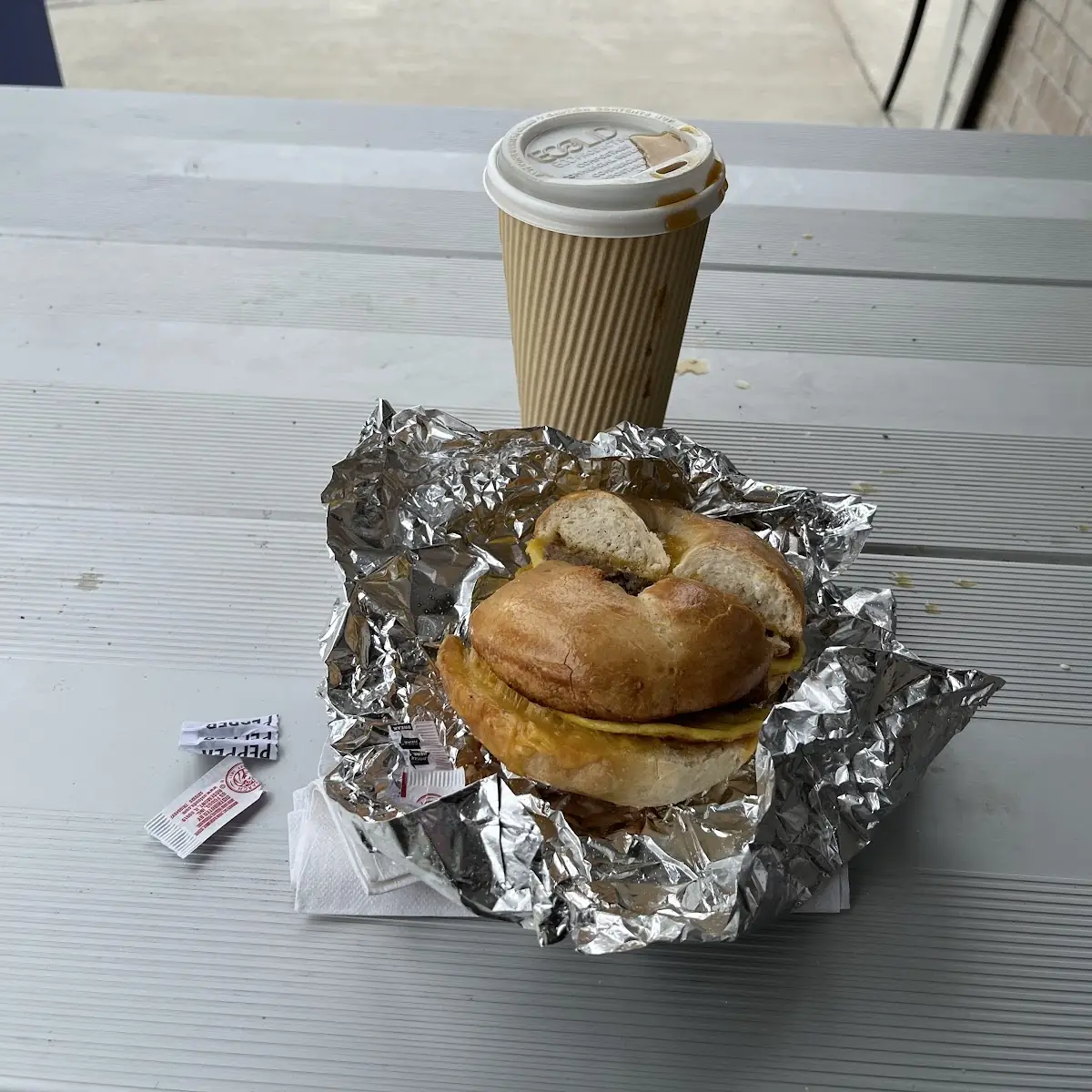 Sausage Egg and Cheese Bagel