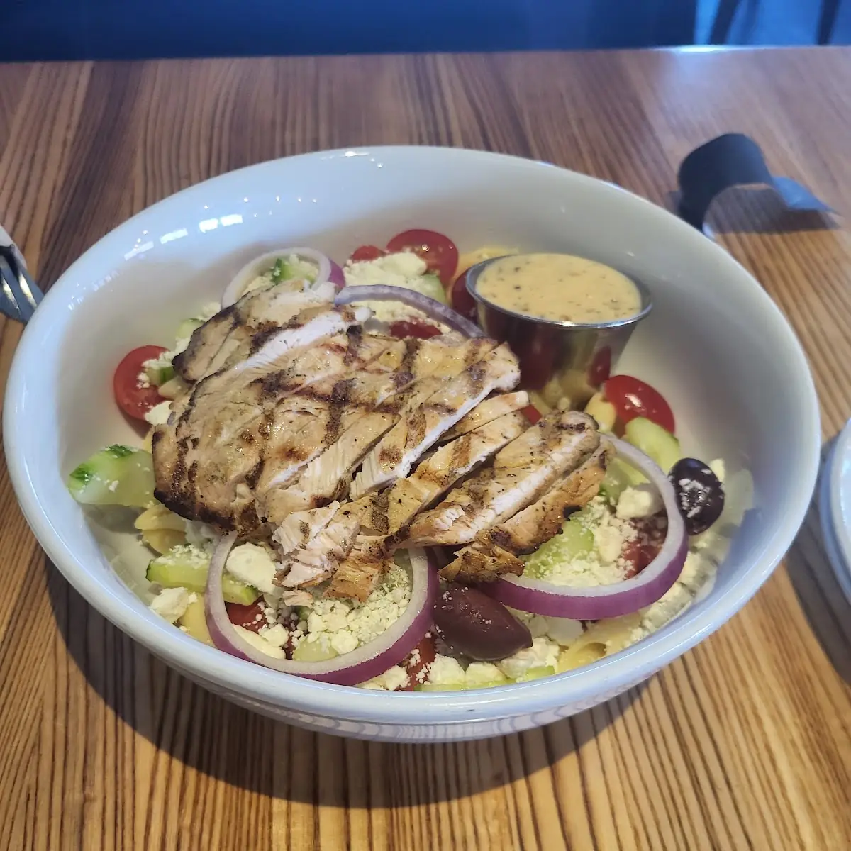 Greek Pasta Salad with Chicken