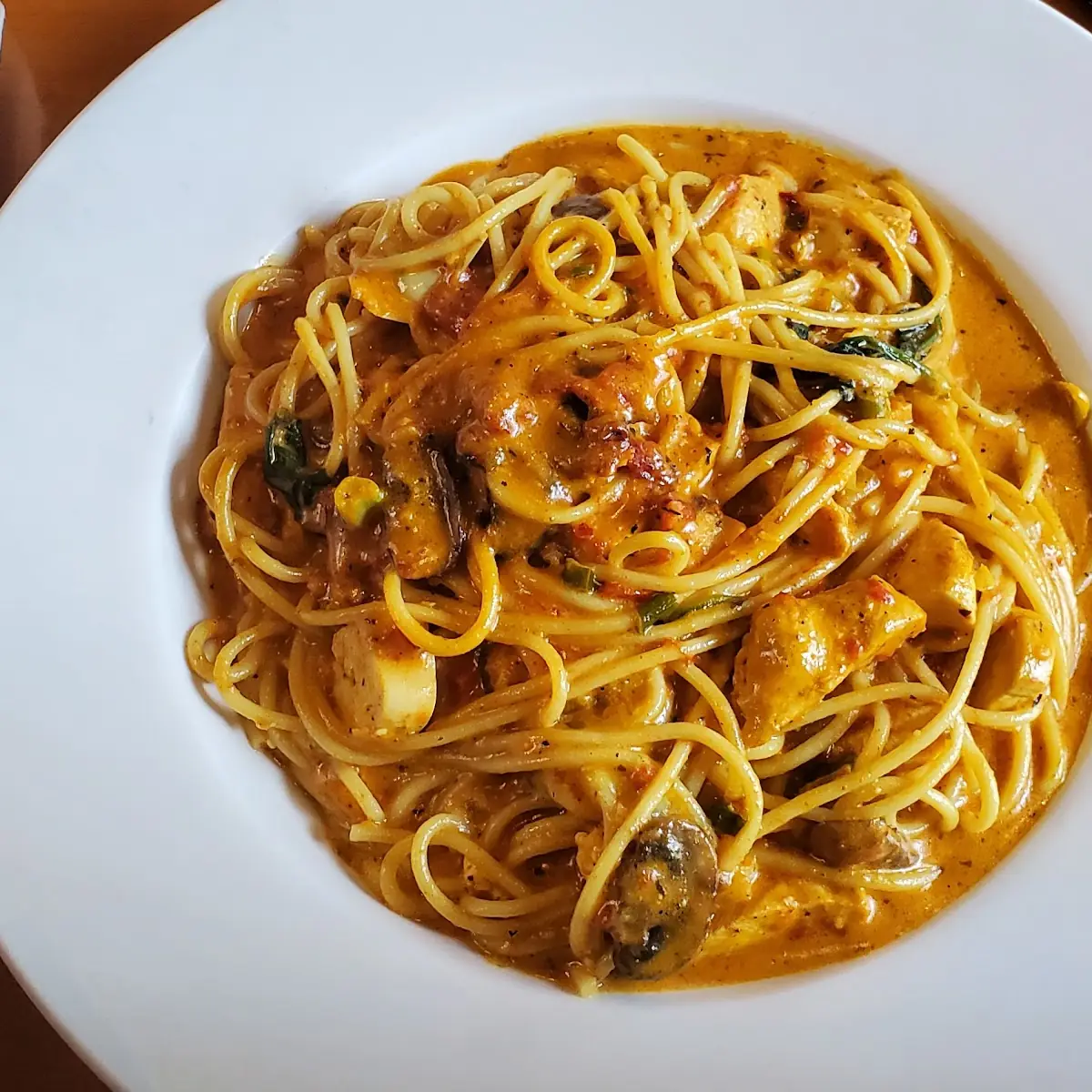 Chicken Curry Spaghettini, Paliotti's Italian Restaurant
