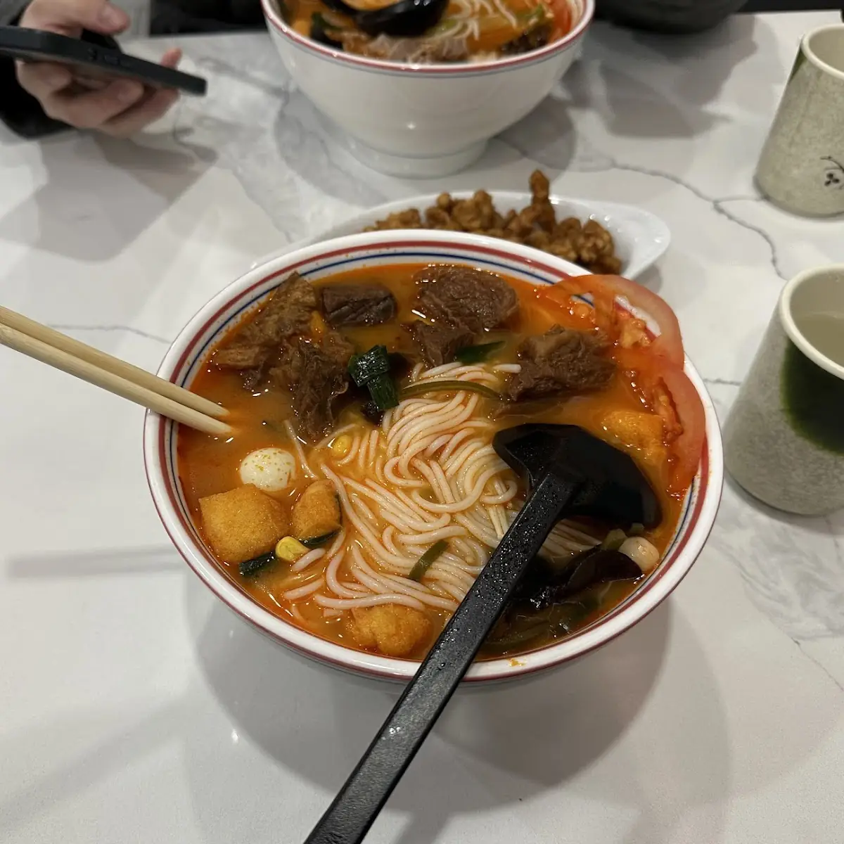 Tomato Beef Shank Noodle Soup