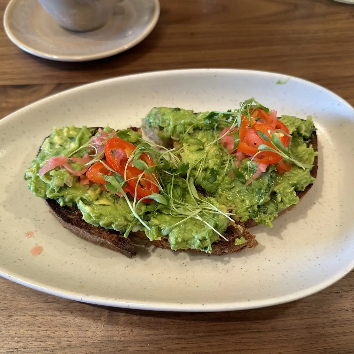 Smashed Avo on Sour Dough