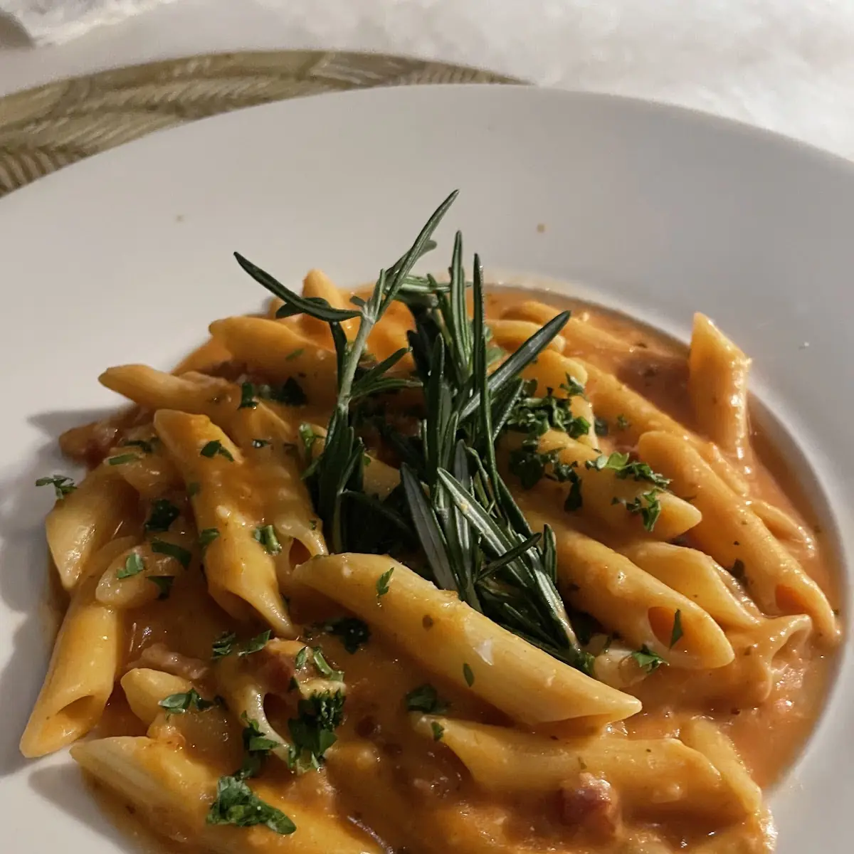 Penne Vodka with Pancetta