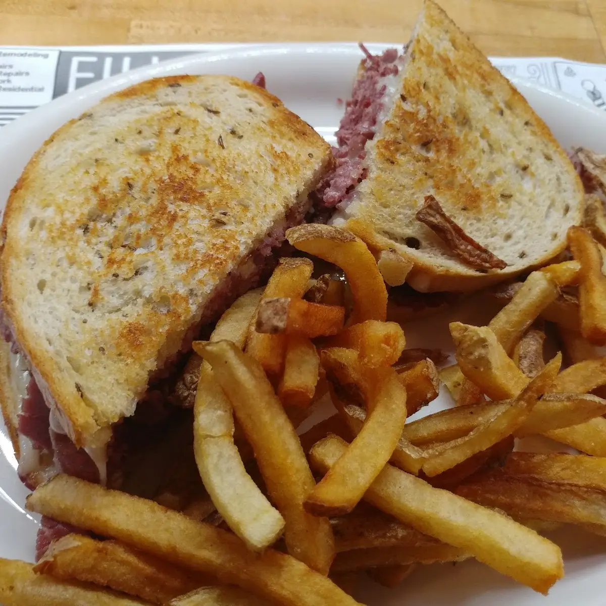 Corned Beef Sandwich with Fresh Cut Fries